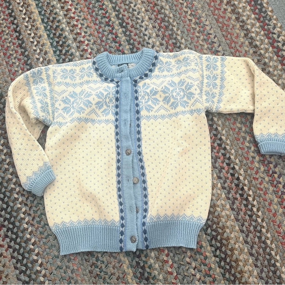 Dale of Norway sweater cardigan buttons ski Nordic  sz 12   42